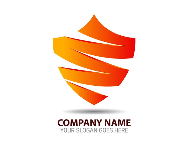 Безпека щит бізнес логотип — стоковий вектор