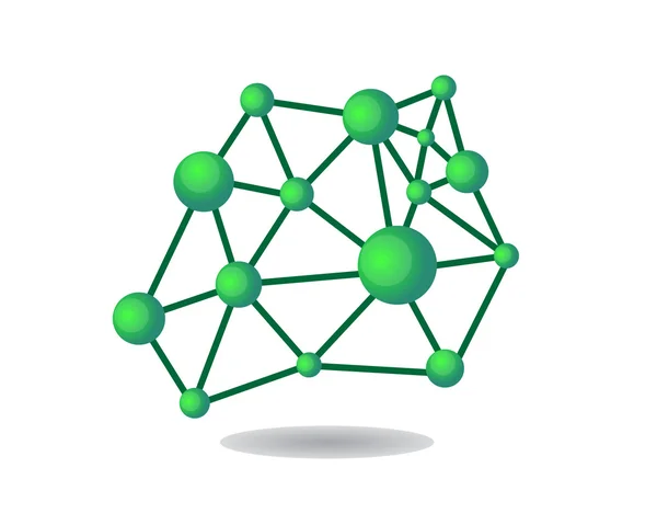 Молекули науки логотип — стоковий вектор