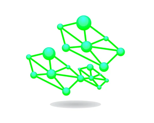 Molekyl vetenskap Symbol — Stock vektor