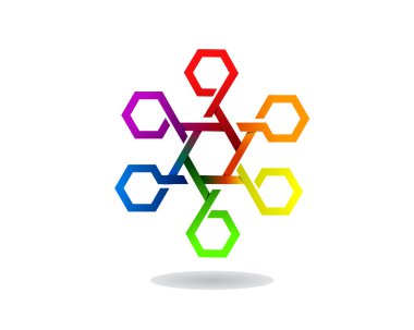 Altıgen yıldız Logo Simge