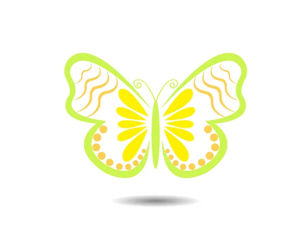 Mariposa Vector Logo Icono Gráfico — Vector de stock