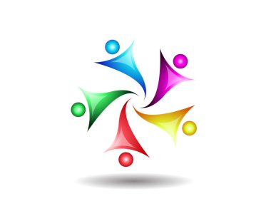 Soyut dairesel insanlar