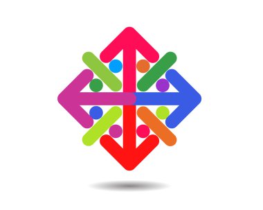 Dijital ok vektör Logo Simge