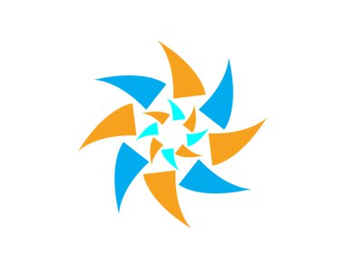 Soyut vektör güneş Logo Simge