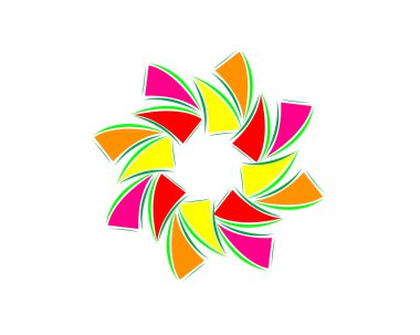 Soyut vektör güneş Logo Simge