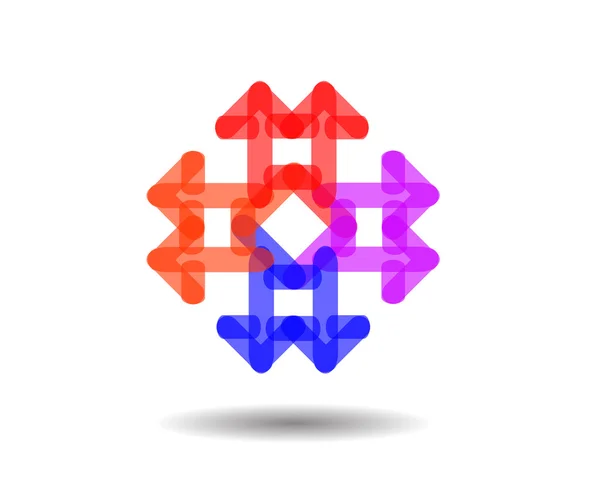 Цифрова стрілка Векторна піктограма логотипу — стоковий вектор