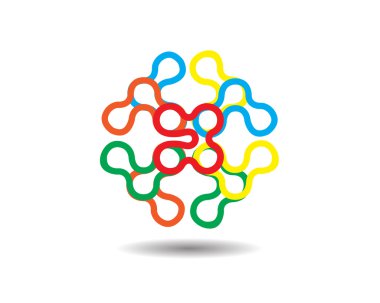 Düz zincir sistemi Logo Simge