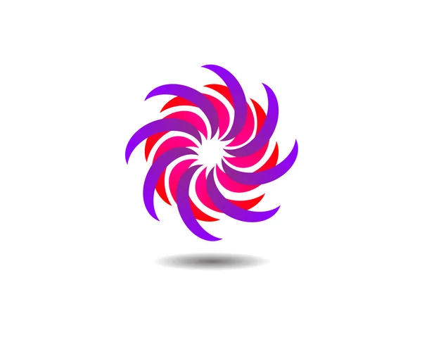 Virág koncepció logó ikon sablon — Stock Vector