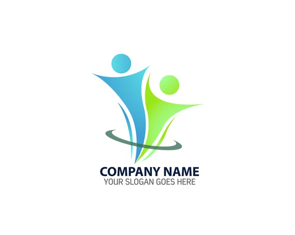 Wektor Logo partnerstwa streszczenie — Wektor stockowy