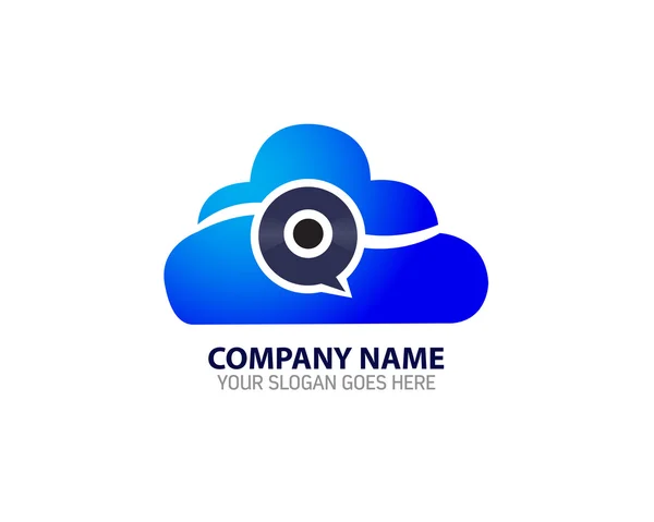 Bulut Internet disk teknolojisi Logo Simge şablonu — Stok Vektör