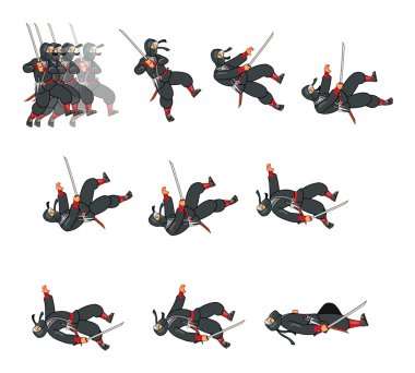 Ninja Ölüyor Oyun Sprite