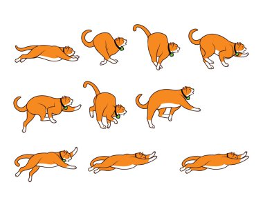 Tombul kedi sprite atlama sırasında düşen