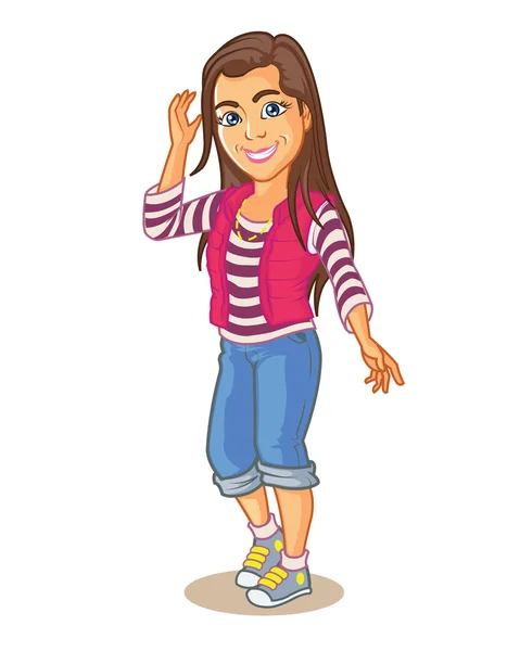 Teenage Girl — Stock Vector