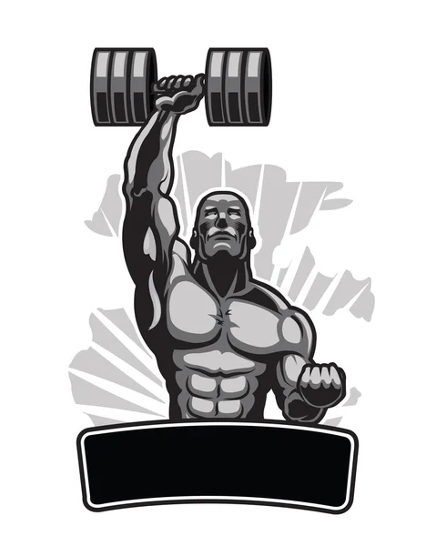 Body Builder — Stock Vector