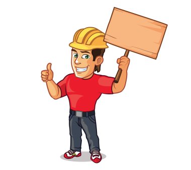 yakışıklı inşaat işçisi