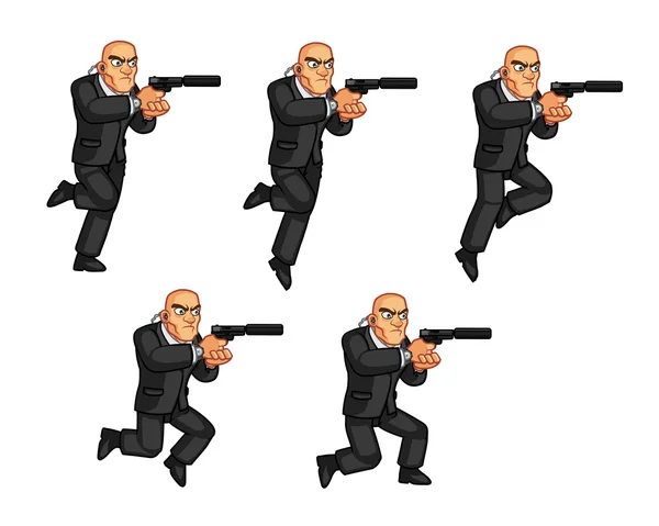 Body Guard Animation Sprite — Image vectorielle