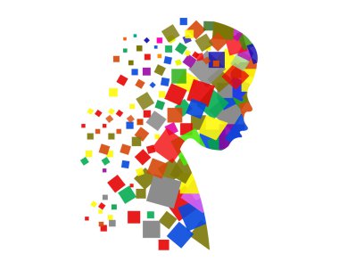 Küçük çocuk illüstrasyon soyut