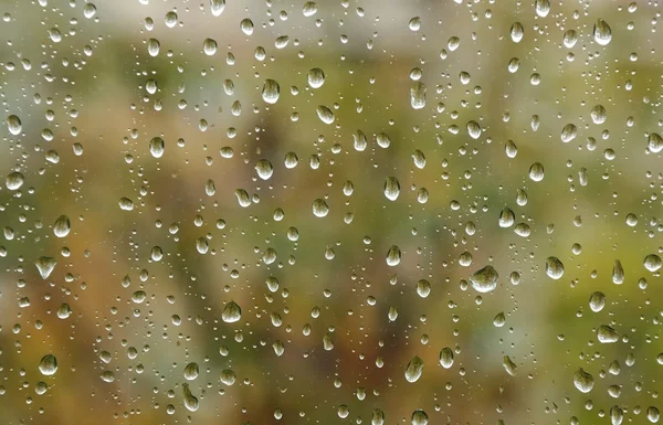 Raindrops on window — Stock Photo, Image