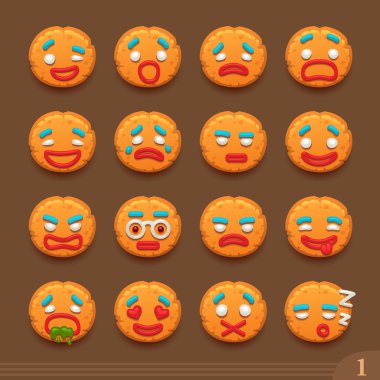 Zencefilli kurabiye adam smiley