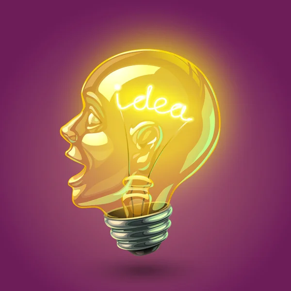 Idea light bulb image — Stock Vector