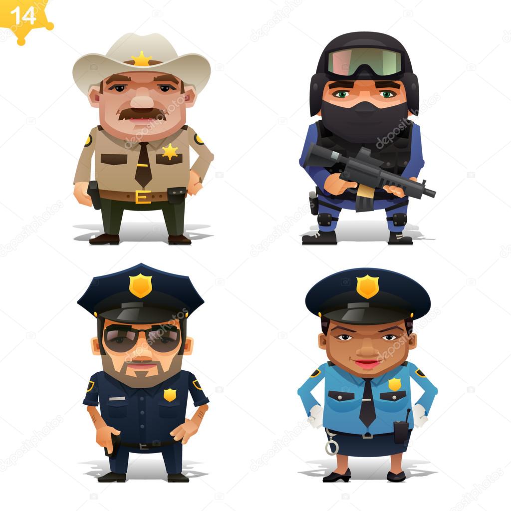 Police themed professions