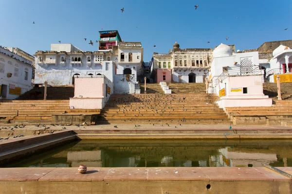 Lago della città Pushkar, India — Foto Stock