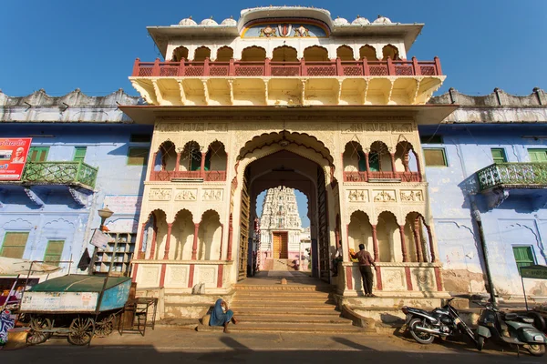 Pushkar, Indien - Jan 07: Rama Patrik tempel Pushkar på Enholm — Stockfoto