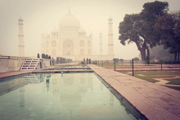 Agra, Indie - Jan 10: Taj Mahal Mousoleum v Ágře 10. ledna, — Stock fotografie