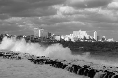 Havana, fırtınası yeni şehir Havana'nın Manzaralı