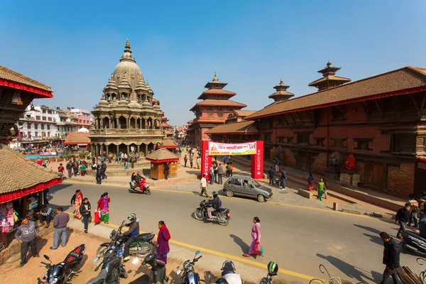 KATHMANDU, NEPAL-MAI 19 : Rue de la Place Durbar, Lalitpur ci — Photo