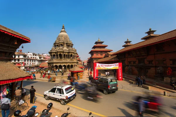 Kathmandu, Nepal-maj 19: Street på Durbar Square, Lalitpur ci — Stockfoto