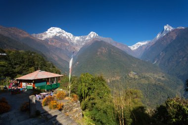 Machhapuchchhre mountain - Fish Tail in English is a mountain in clipart