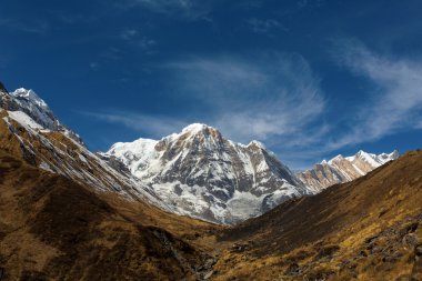Annapurna Güney peack Annapurn Nepal Himalaya - göster