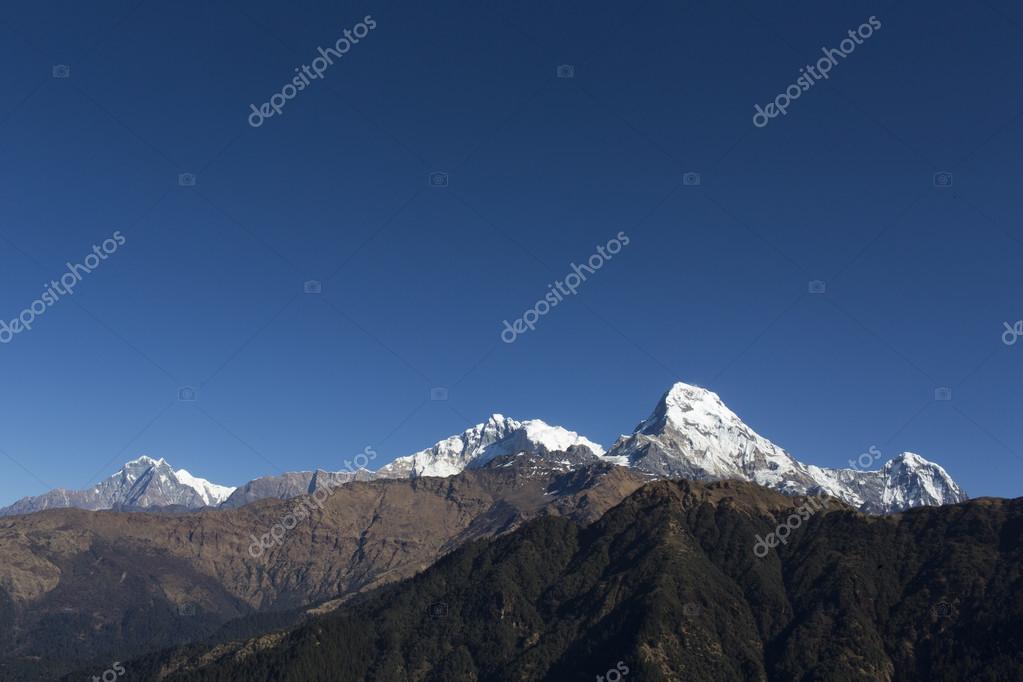 Machapuchare Montagne Queue De Poisson En Anglais Est Une
