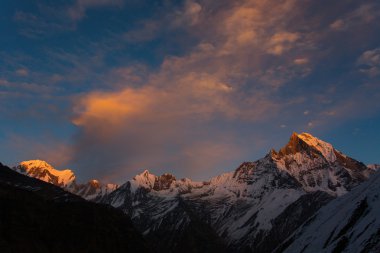 Görüntülemek Annapurna ben Annapurna temel kamp Himalaya dağlarından 