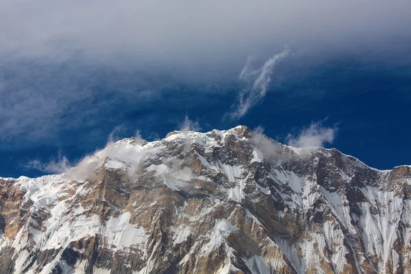 Pohled od Annapurna základního tábora Himaláje na Annapurna I — Stock fotografie