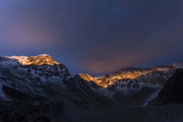 View of Annapurna I from Annapurna Base Camp Himalaya Mountains — Stock Photo, Image