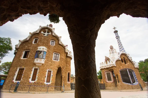 Facade of Gaudi Architecture in Barcelona — Stock Photo, Image