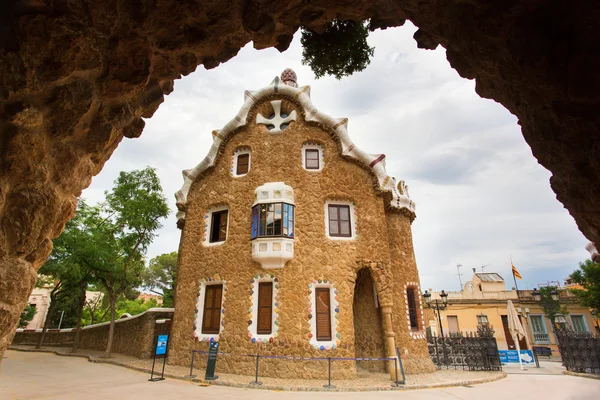 Facade of Gaudi Architecture in Barcelona — Stock Photo, Image