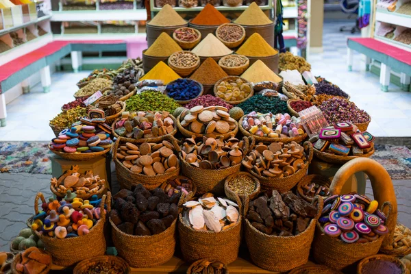 Morocco Traditional Market with condiments — Stock Photo, Image