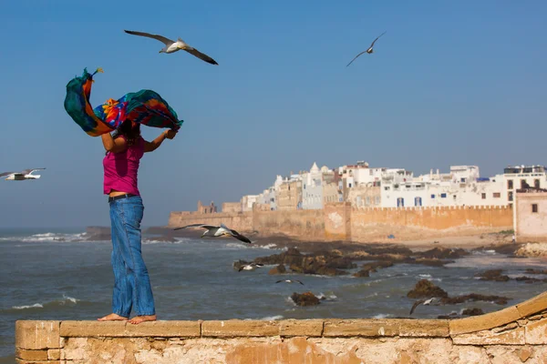 エッサウィラは、都市とモロッコ、N の大西洋岸の港 — ストック写真