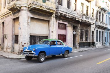 Havana, Küba-Ekim 13:People ve Havana O sokaklarında üzerinde eski araba