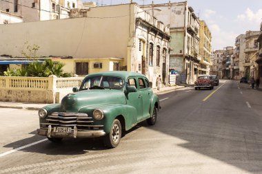 Havana, Küba-Ekim 13:People ve Havana O sokaklarında üzerinde eski araba