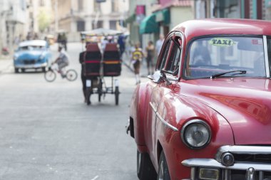 Havana, Küba-Ekim 13:People ve Havana O sokaklarında üzerinde eski araba