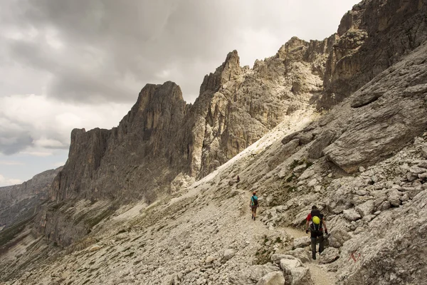 Походи в гори Доломіти / Dolomiti гори Катіначчіо / Rosenga — стокове фото