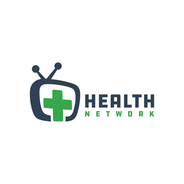Logo Logo Televisi Kesehatan Manusia Modern - Stok Vektor