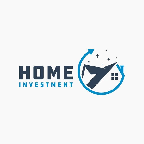 Modernes Logo Design Für Wohnimmobilien — Stockvektor