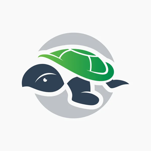 Современный Дизайн Логотипа Морской Черепахи — стоковый вектор