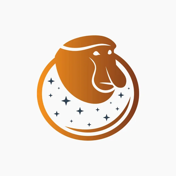 Современный Дизайн Логотипа Острым Носом — стоковый вектор