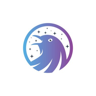 Modern uçan sığırcık logosu tasarımı